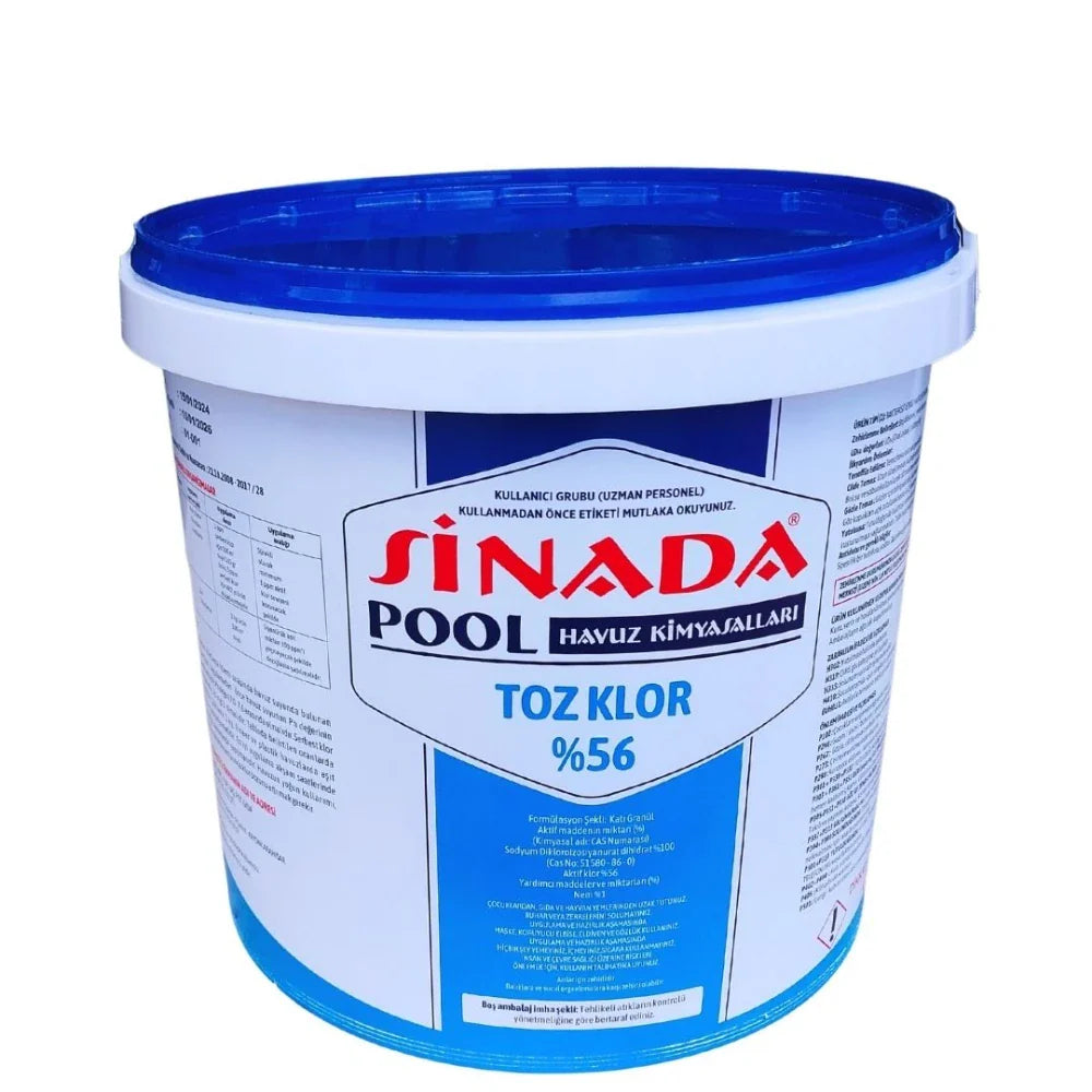 %56 Granül Toz Klor 10 Kg Havuz Kimyasalı