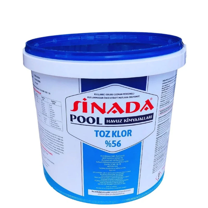 %56 Granül Toz Klor 10 Kg Havuz Kimyasalı