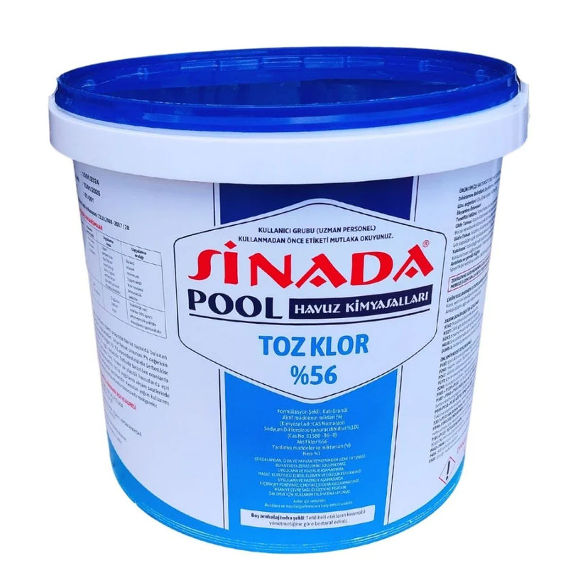 %56 Granül Toz Klor 25 Kg Havuz Kimyasalı