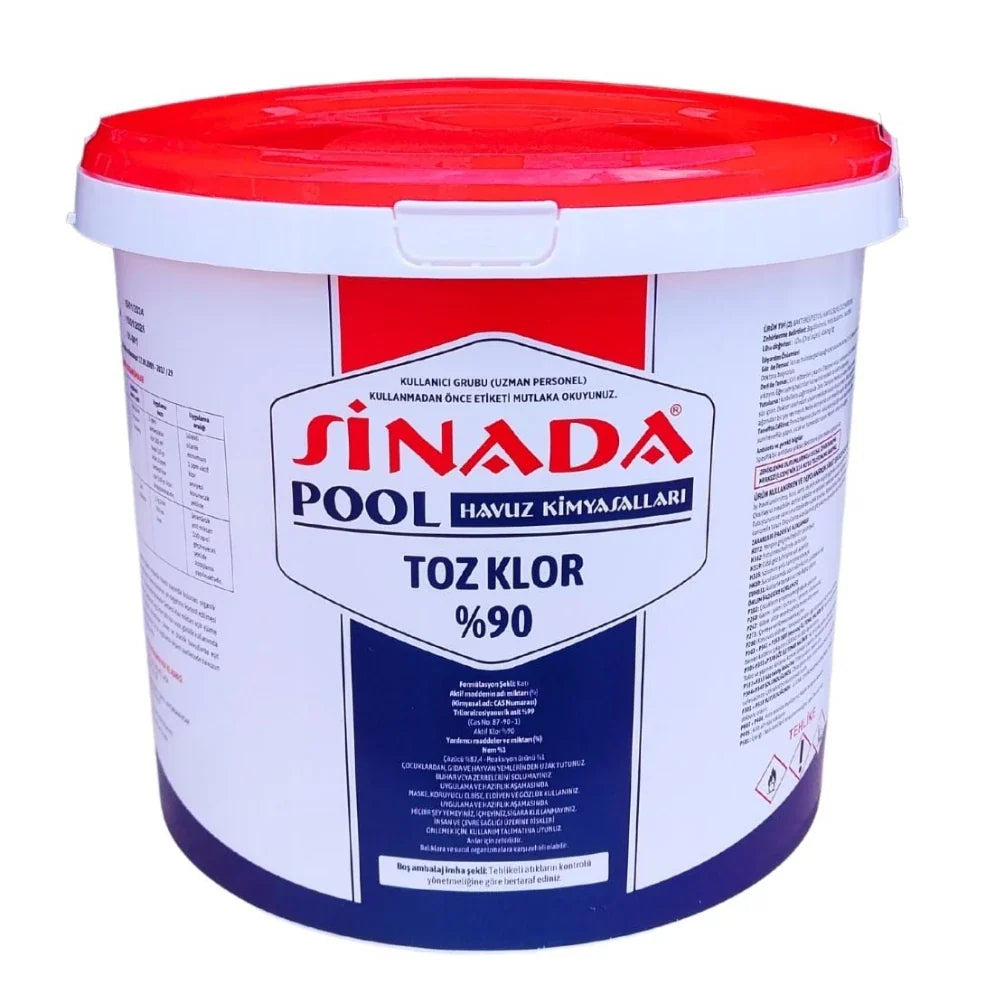 %90 Granül Toz Klor 10 Kg Havuz Kimyasalı