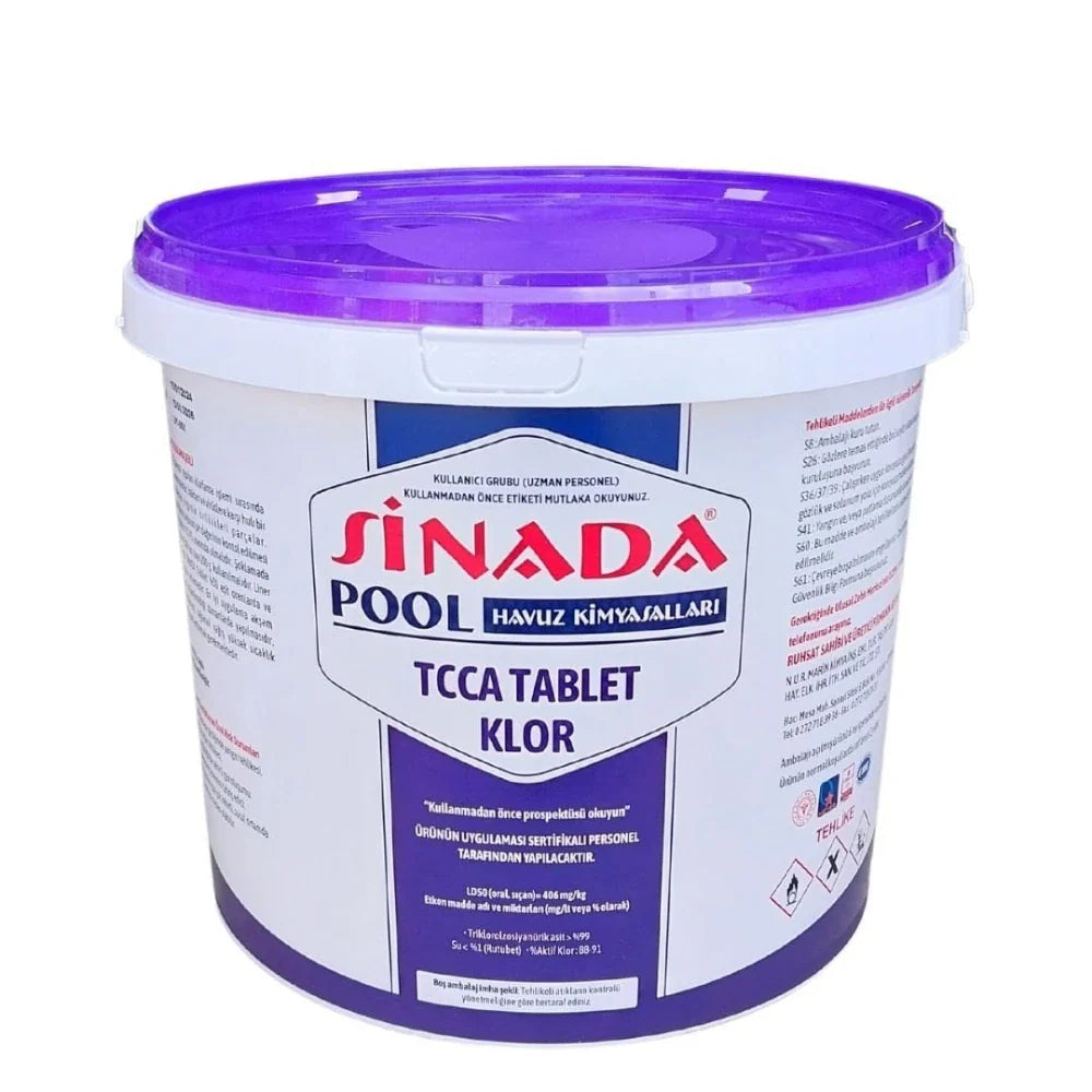 90 Tablet Klor 10 Kg Havuz Kimyasalı